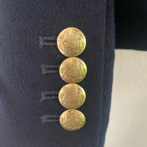 J. Crew women’s Navy Blue Schoolboy Blazer 100% Loro Piana Cashmere Luxury Sz 00 - Picture 3 of 6